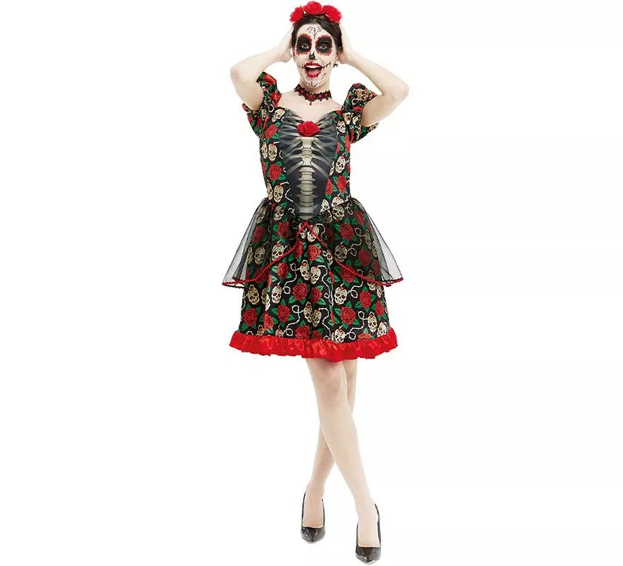 Translation missing: de.Disfraz de Catrina Día de los Muertos para mujer
