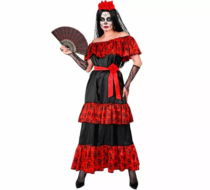 Translation missing: de.Disfraz de Catrina Día de Los Muertos para mujer