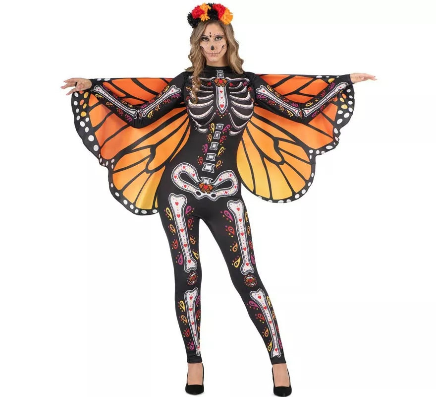 Translation missing: de.Disfraz de Catrina Mariposa Monarca para mujer