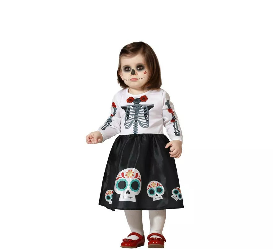 Disfraz de Catrina para bebé y niña