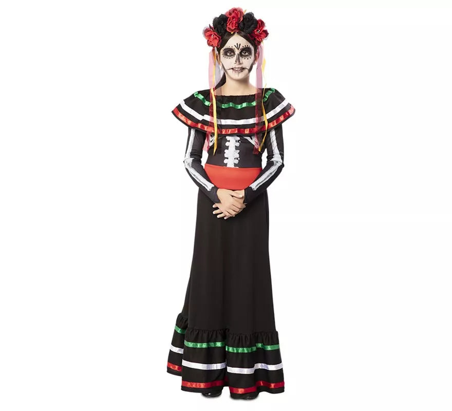 Translation missing: de.Disfraz de Catrina para niña