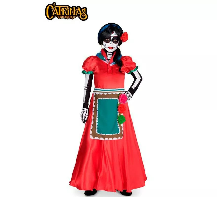 Translation missing: de.Disfraz de Catrina Rosabella para niña