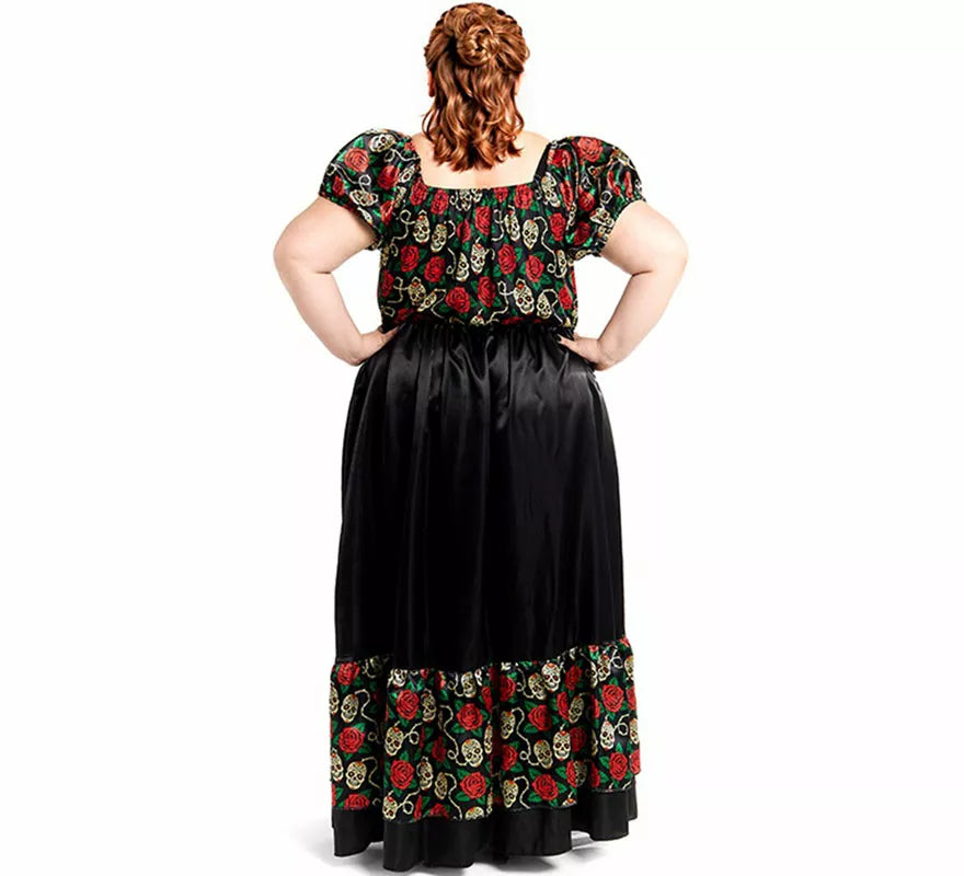 Translation missing: de.Disfraz de Catrina vestido largo negro para mujer
