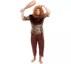 Höhlenmensch-Kostüm für Herren mit Animal-Print