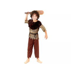 Höhlenmensch-Kostüm für Jungen mit Animal-Print