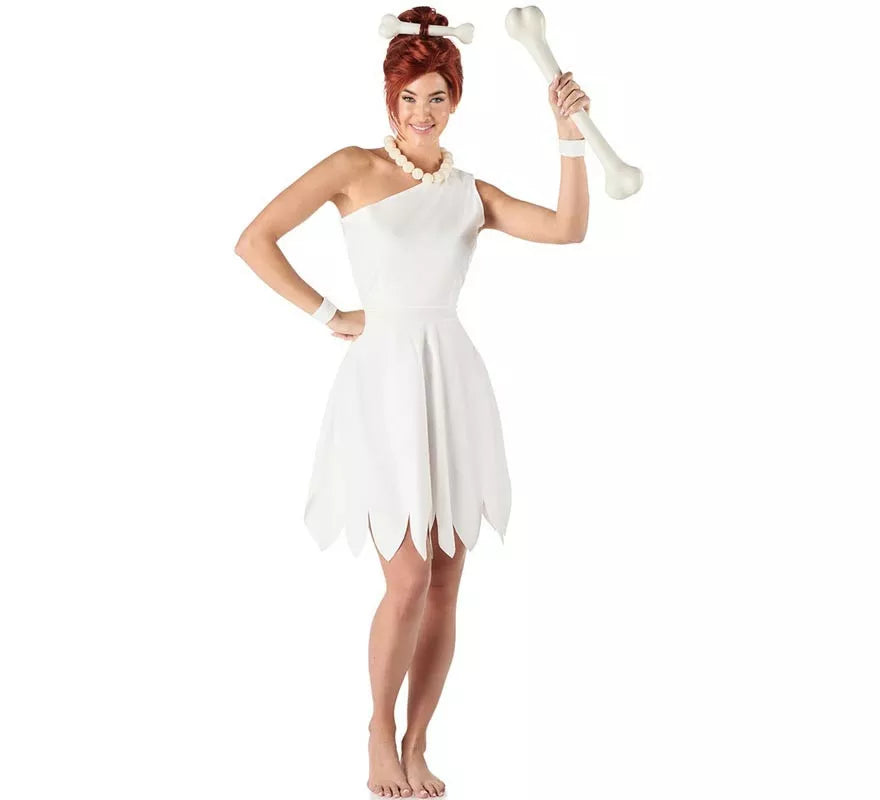 Translation missing: de.Disfraz de Cavernícola blanco elegante para mujer
