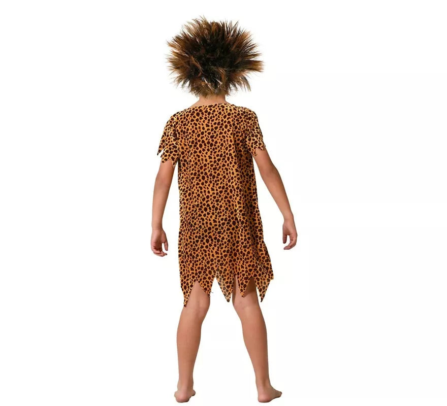 Disfraz de Cavernícola estampado animal para niño