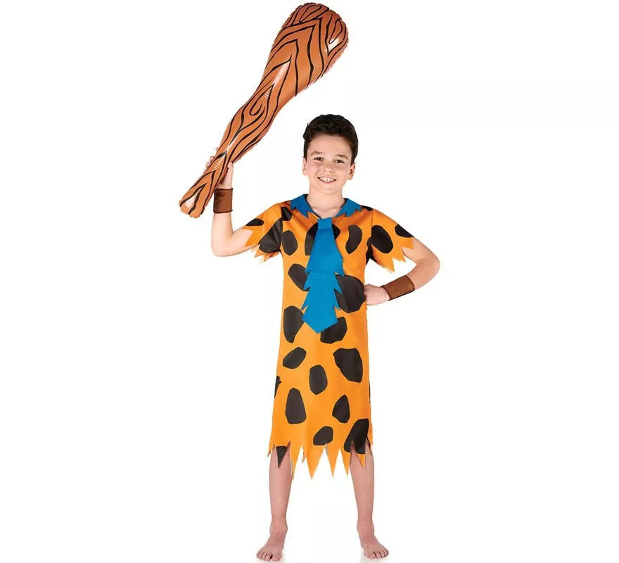 Translation missing: de.Disfraz de Cavernícola naranja elegante para niño