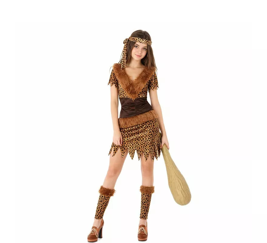 Translation missing: de.Disfraz de Cavernícola Neandertal para mujer