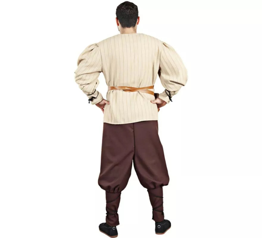 Translation missing: de.Disfraz de Cazador Medieval beige para hombre