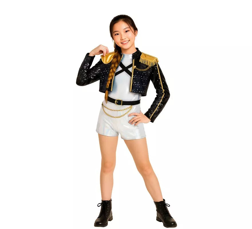 Disfraz de Cantante K-Pop Idol Premium para niña