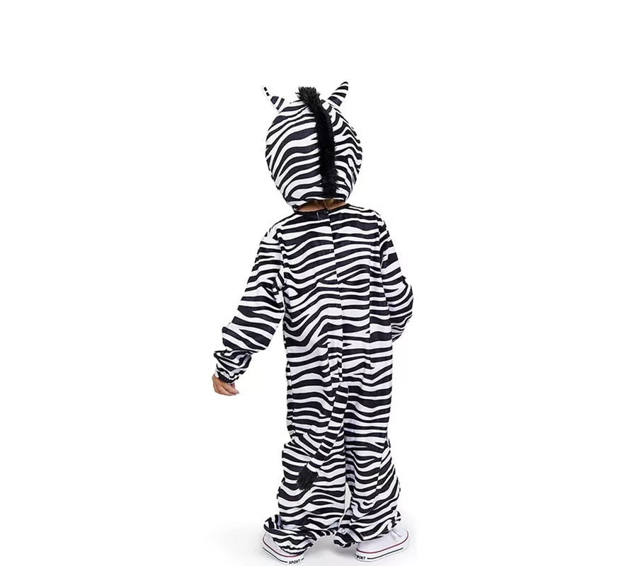 Translation missing: de.Disfraz de Cebra capucha con orejas para bebé y niño