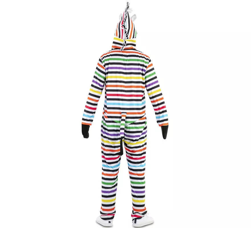 Disfraz de Cebra Multicolor para adultos