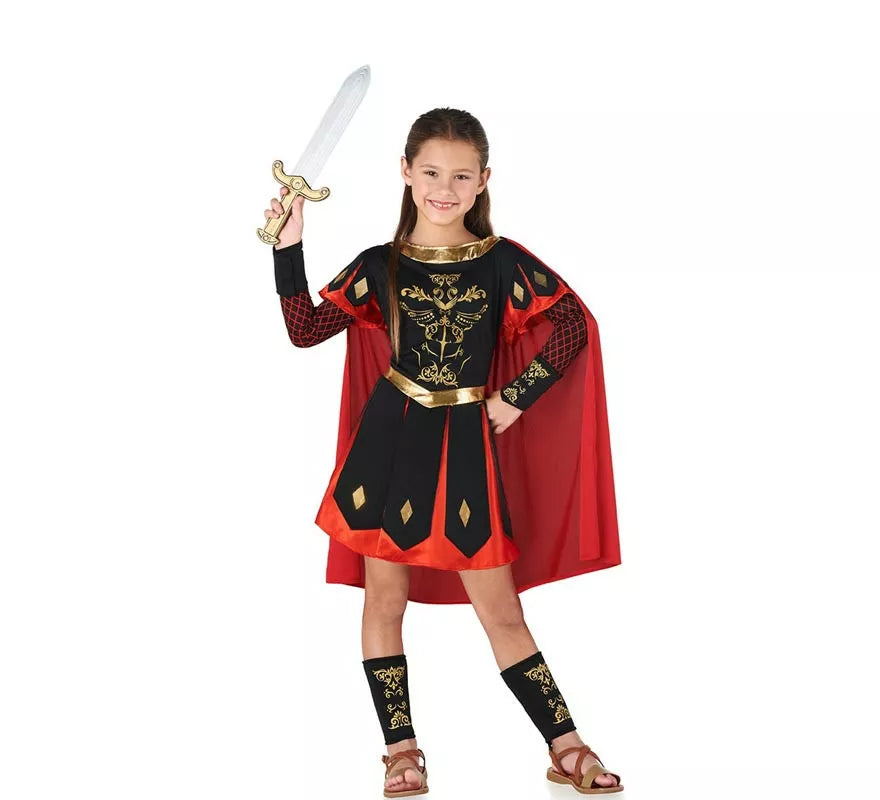 Translation missing: de.Disfraz de Centurión Romano rojo y dorado para niños