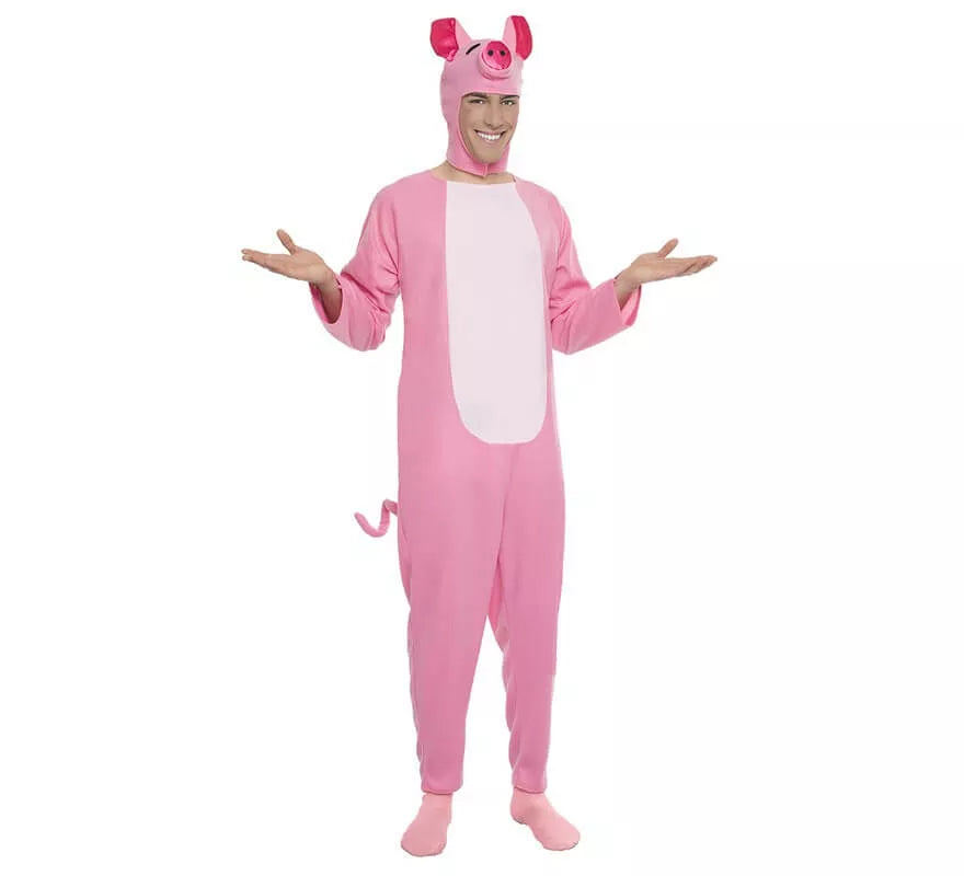 Translation missing: de.Disfraz de Cerdito Rosa para hombre