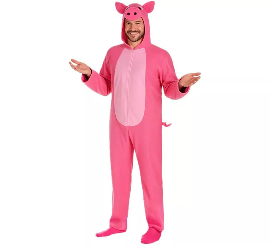 Translation missing: de.Disfraz de Cerdito Rosa para hombre