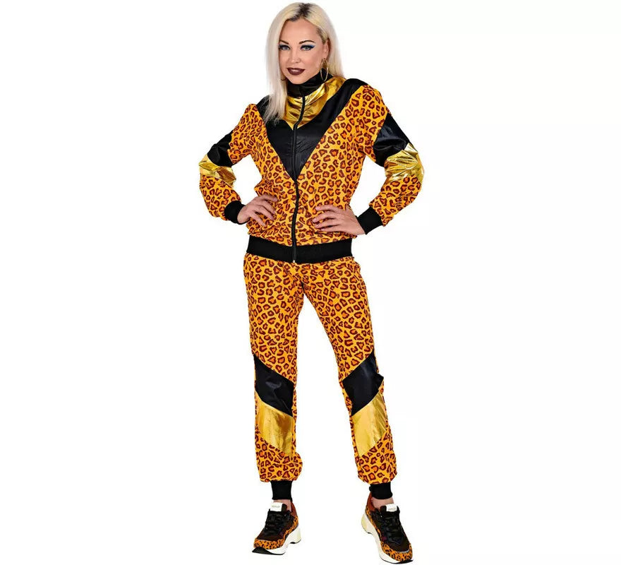 Translation missing: de.Disfraz de Chándal de Shop Leopardo Años 80 para mujer