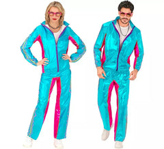 Metallic-blaues Elektronik-Trainingsanzug-Kostüm für Erwachsene