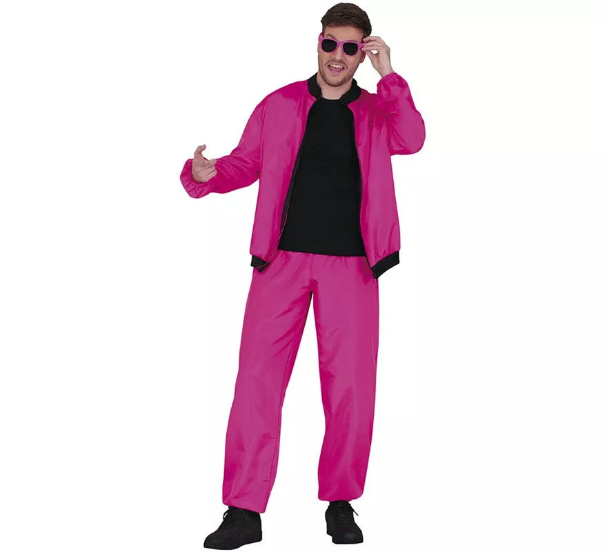 Translation missing: de.Disfraz de Chándal fucsia neón para hombre