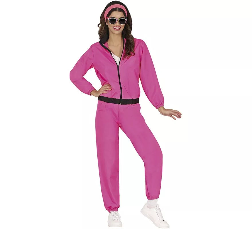 Translation missing: de.Disfraz de Chándal fucsia neón para mujer