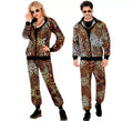 Disfraz de Chándal Leopardo Print neón para adulto