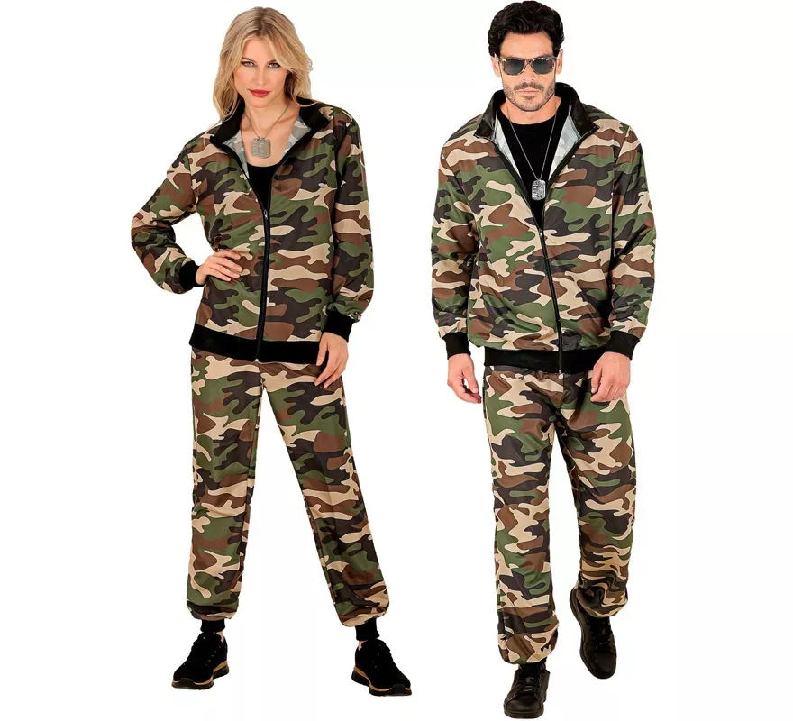 Translation missing: de.Disfraz de Chándal Party Fashion Camuflado para adulto
