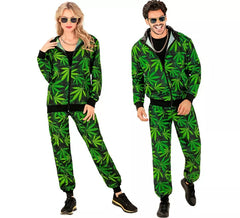 Party Fashion Marihuana-Trainingsanzug-Kostüm für Erwachsene