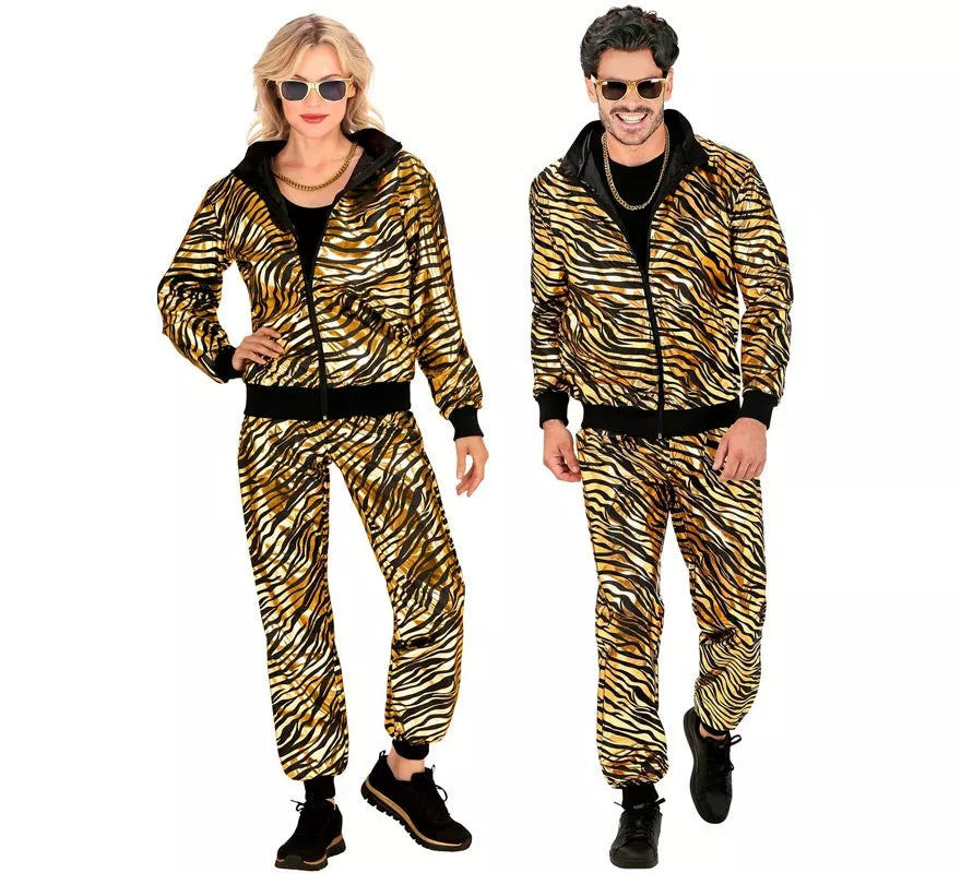 Translation missing: de.Disfraz de Chándal Party Fashion metálico dorado para adulto