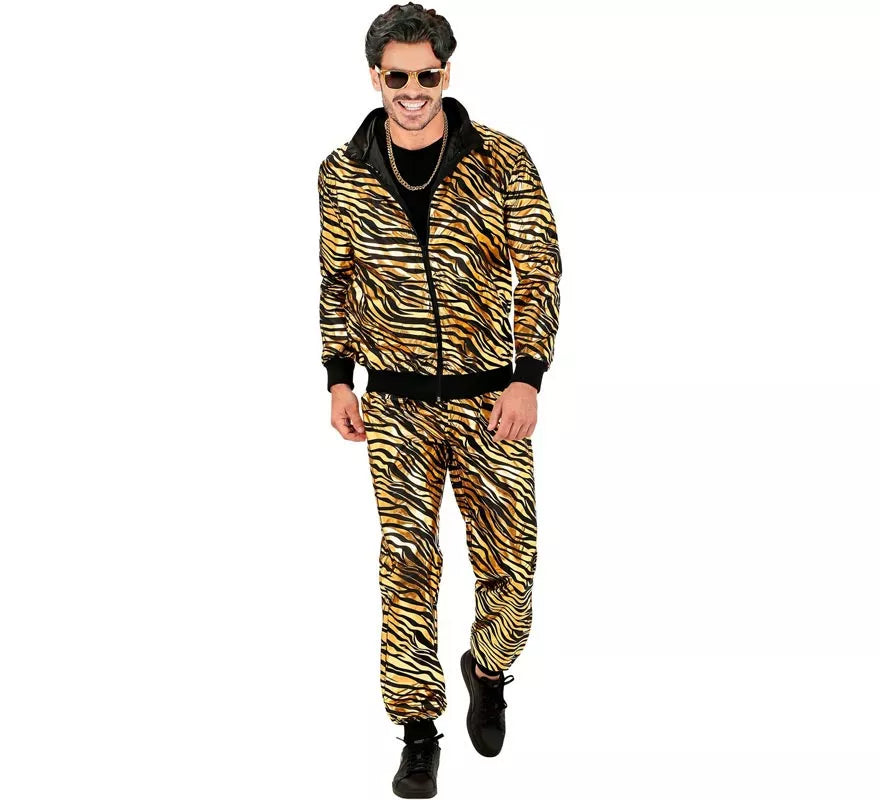 Translation missing: de.Disfraz de Chándal Party Fashion metálico dorado para adulto