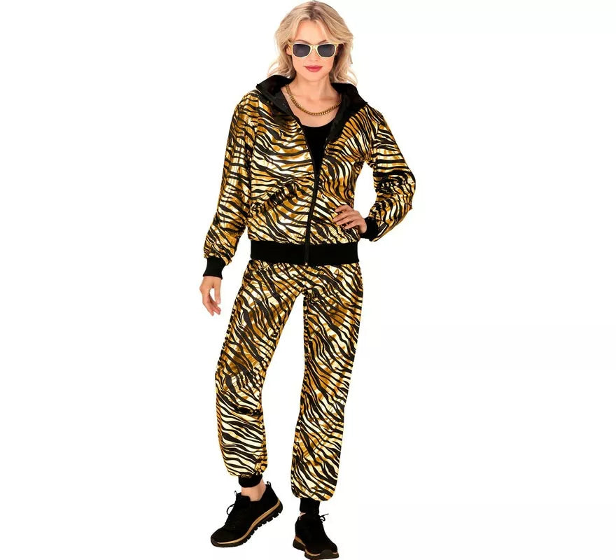 Translation missing: de.Disfraz de Chándal Party Fashion metálico dorado para adulto