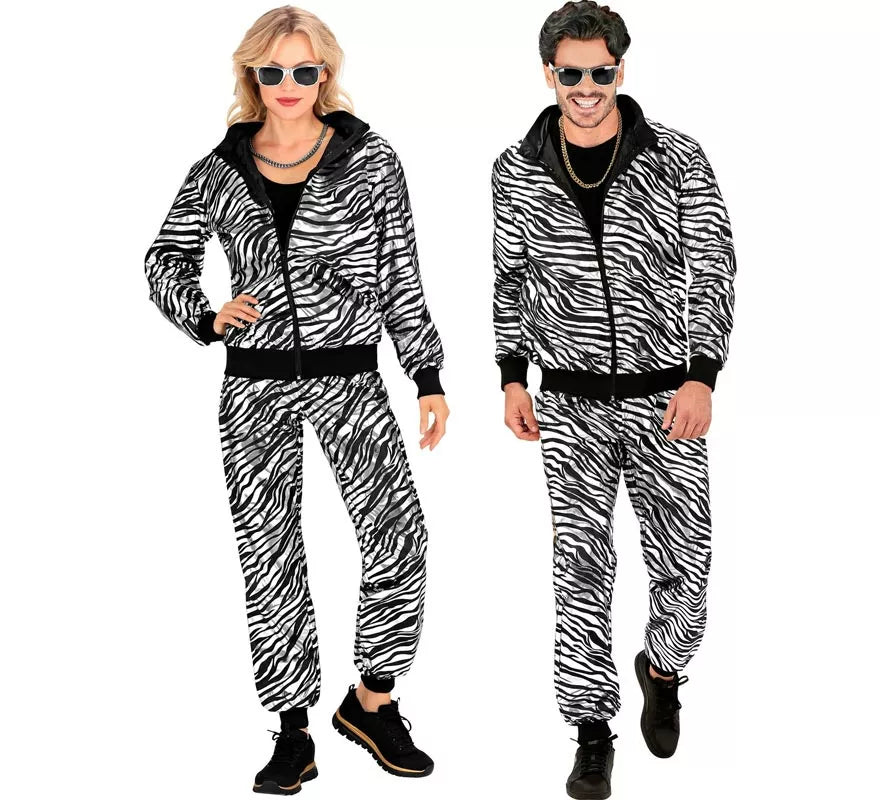 Translation missing: de.Disfraz de Chándal Party Fashion metálico plateado para adulto
