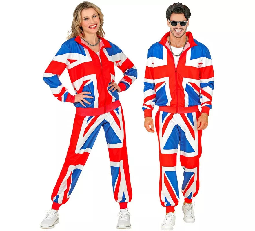 Translation missing: de.Disfraz de Chándal Party Fashion UK neón para adulto