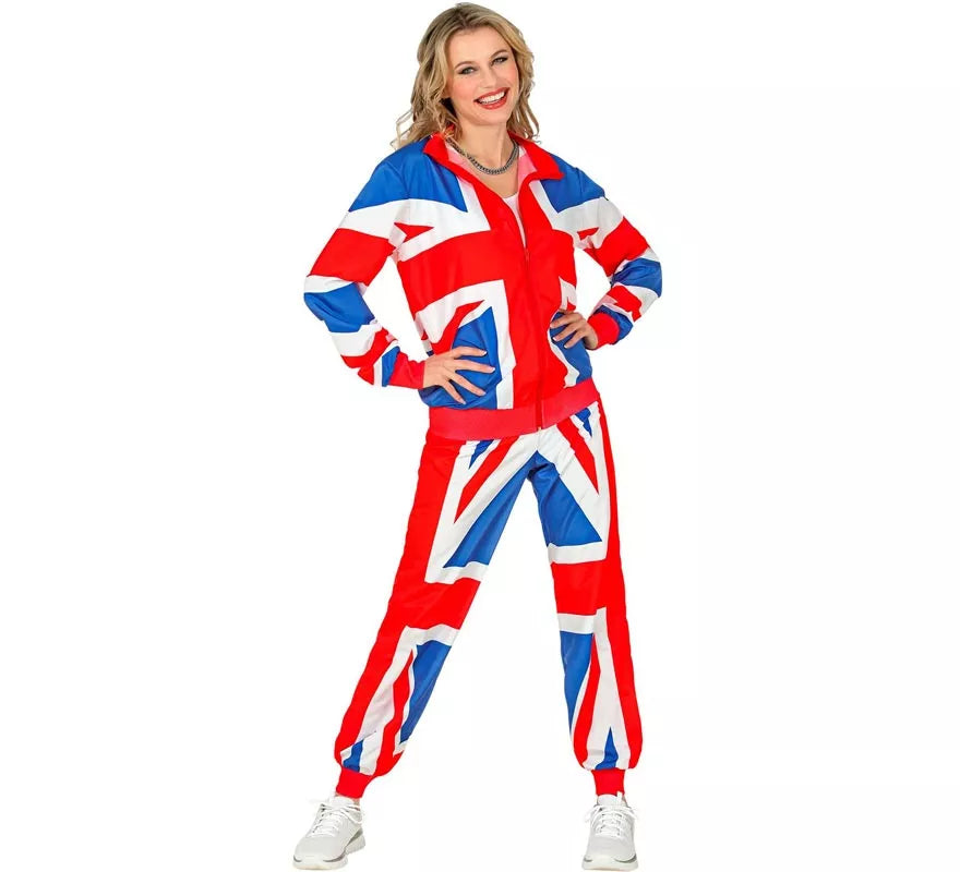 Translation missing: de.Disfraz de Chándal Party Fashion UK neón para adulto