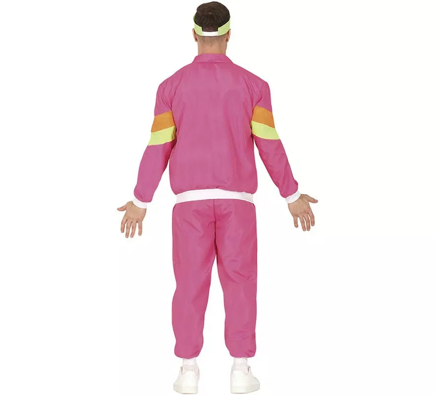 Translation missing: de.Disfraz de Chándal rosa y amarillo neón para hombre