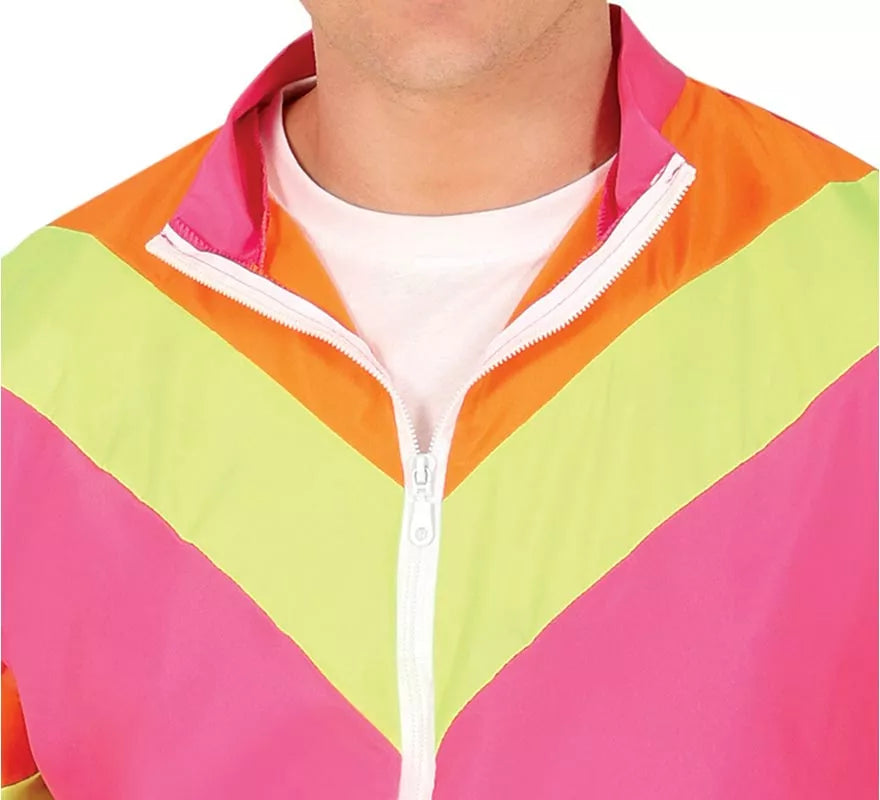 Translation missing: de.Disfraz de Chándal rosa y amarillo neón para hombre