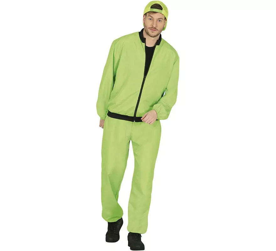 Translation missing: de.Disfraz de Chándal verde neón para hombre