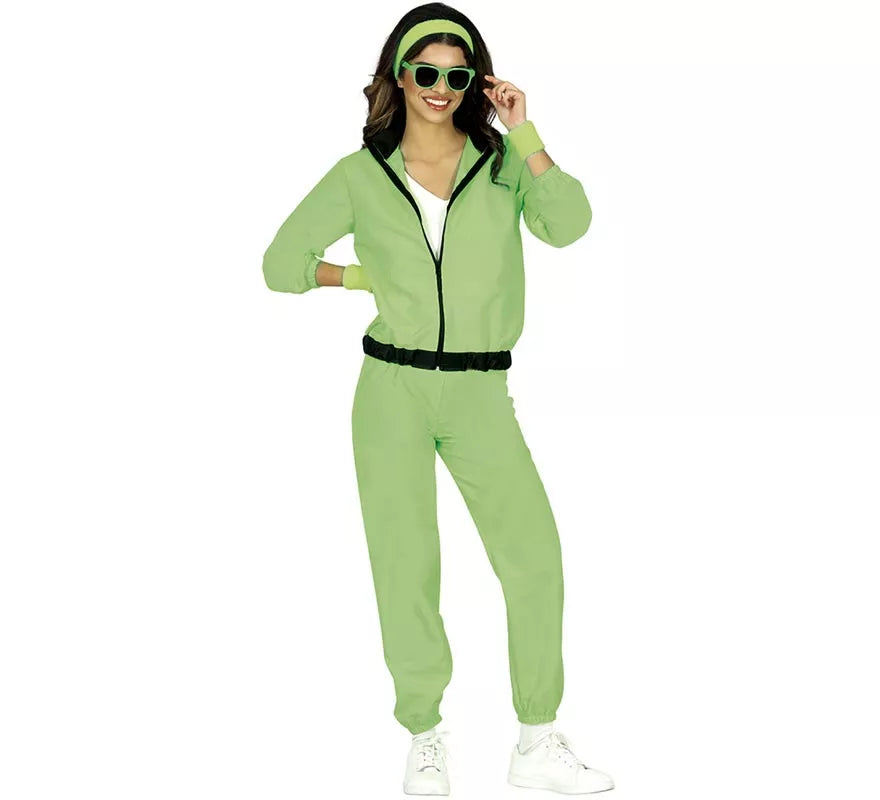 Translation missing: de.Disfraz de Chándal verde neón para mujer