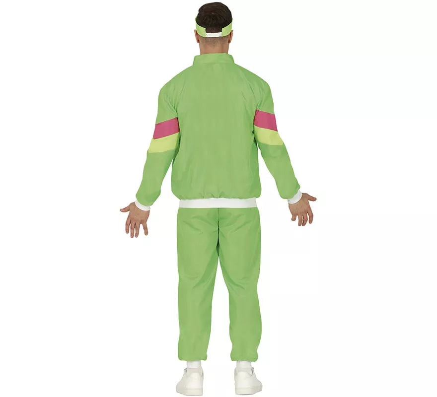 Translation missing: de.Disfraz de Chándal verde y fucsia neón para hombre