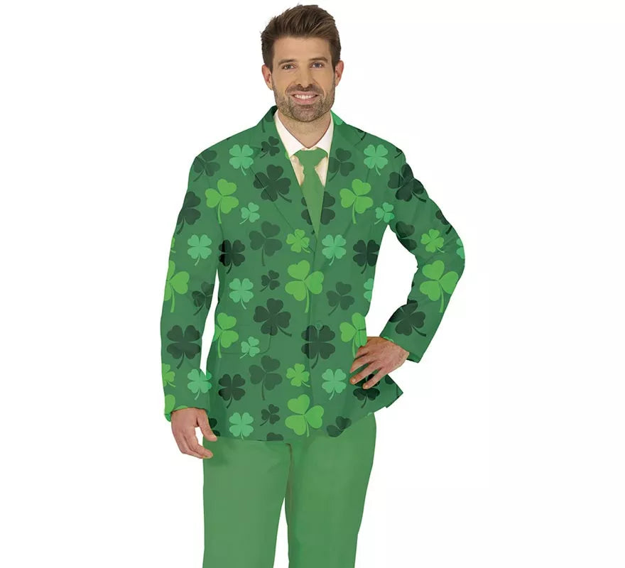 Translation missing: de.Disfraz de Chaqueta San Patricio verde para hombre