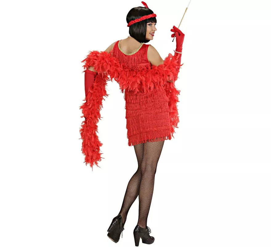 Translation missing: de.Disfraz de Charleston de lujo rojo para mujer