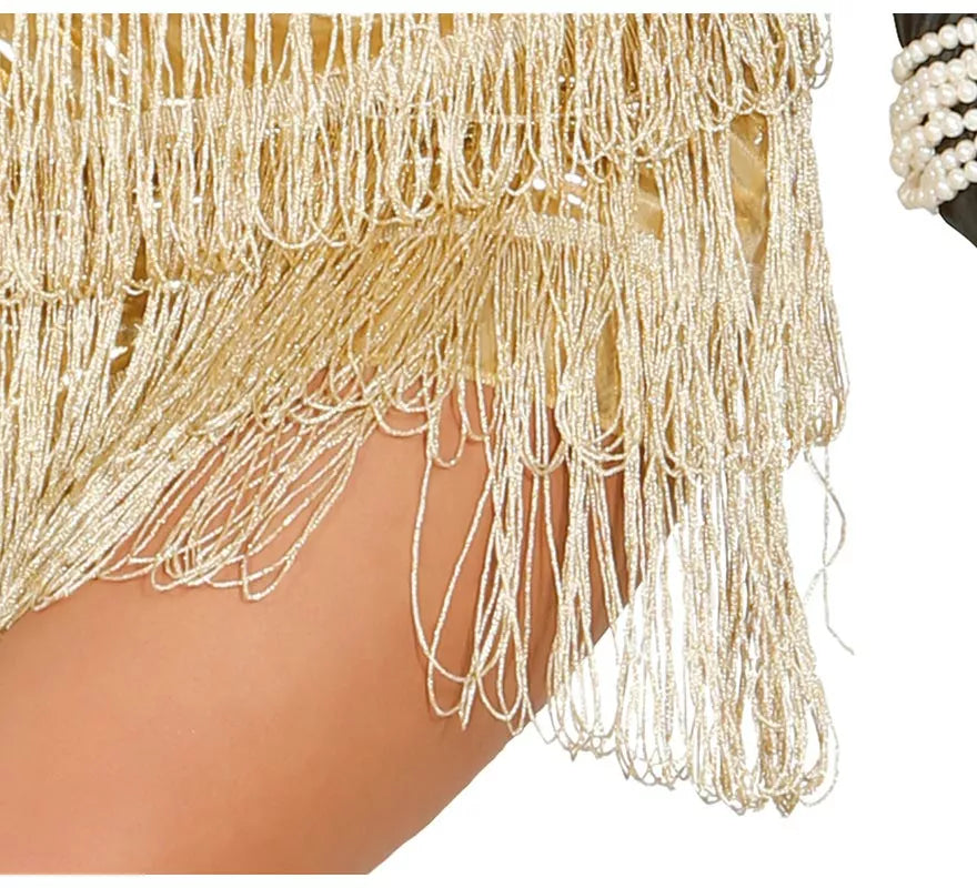 Translation missing: de.Disfraz de Charlestón oro para mujer