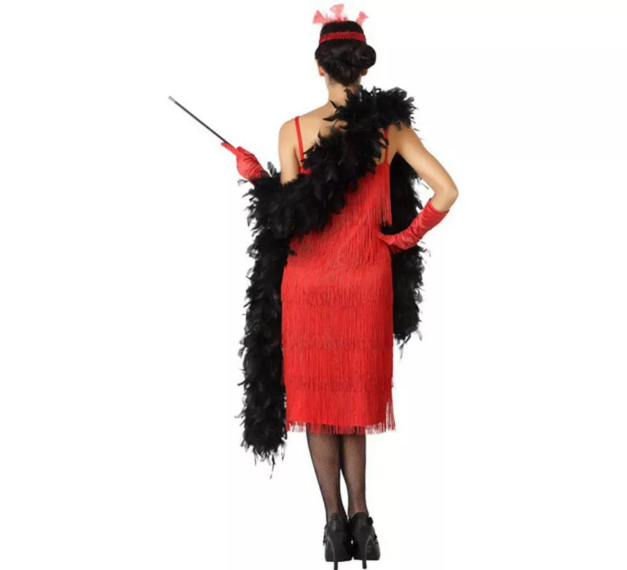 Disfraz de Charleston Rojo para mujer