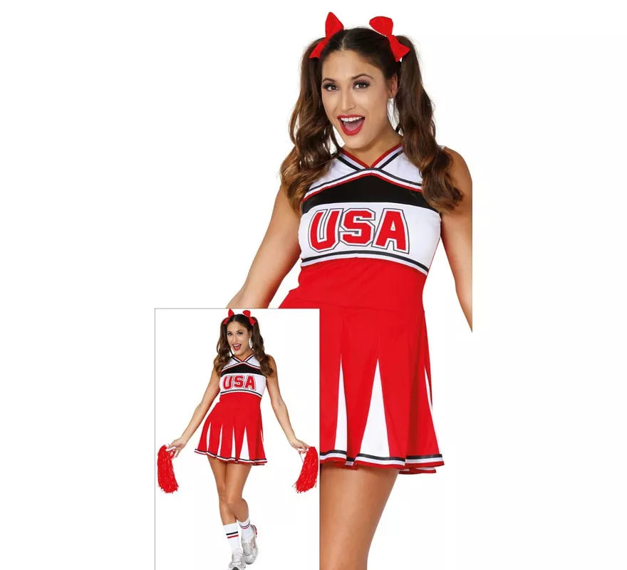 Disfraz de Cheerleader o animadora para mujer