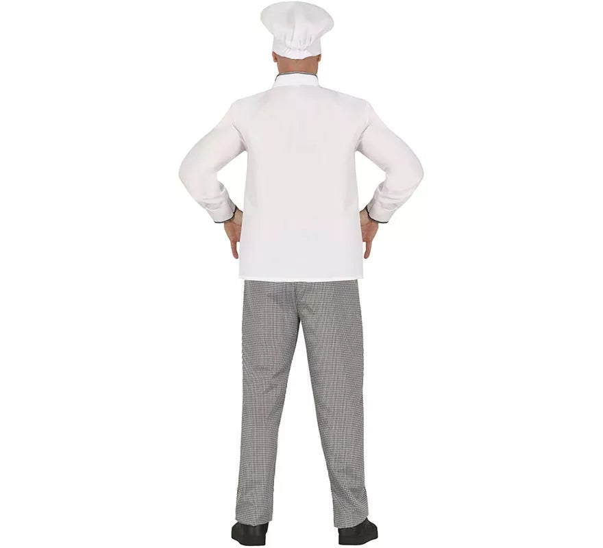 Translation missing: de.Disfraz de Chef blanco clásico para hombre