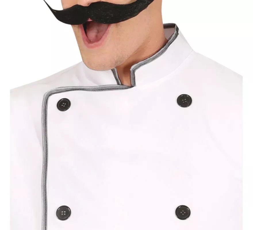 Translation missing: de.Disfraz de Chef blanco clásico para hombre