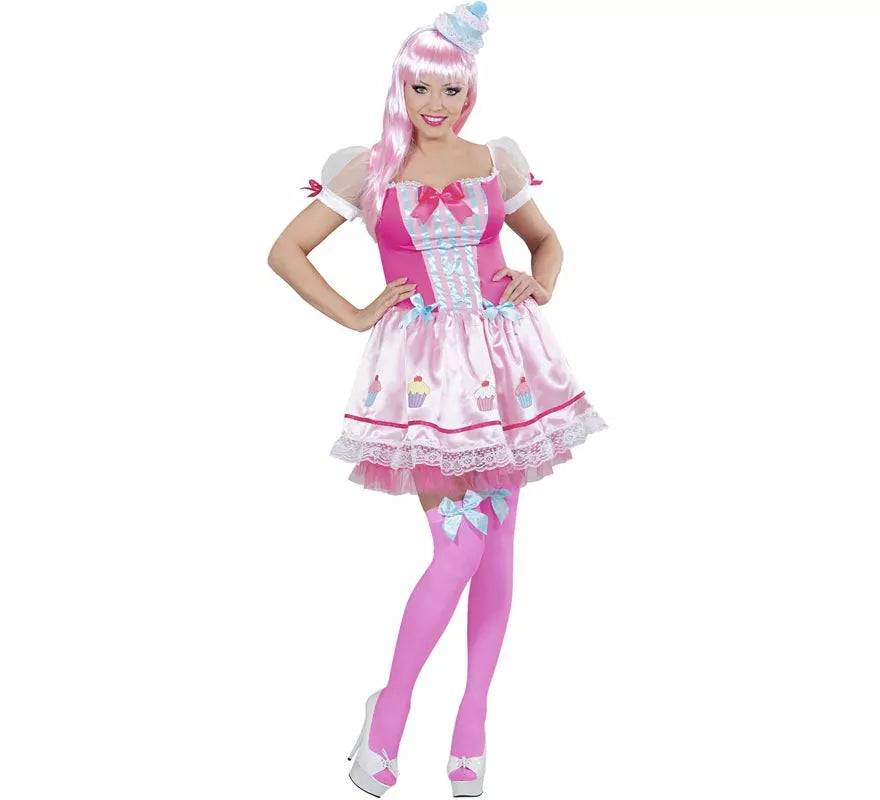 Translation missing: de.Disfraz de Chica Cupcake rosa para mujer
