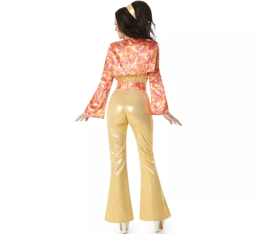 Translation missing: de.Disfraz de Chica Disco dorado Años 70 para mujer