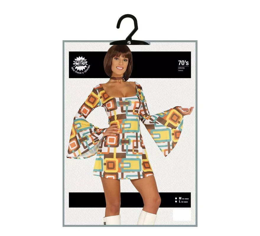 Translation missing: de.Disfraz de Chica Disco Multicolor para mujer