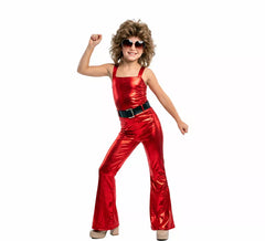 Rotes Disco-Girl-Kostüm für Mädchen