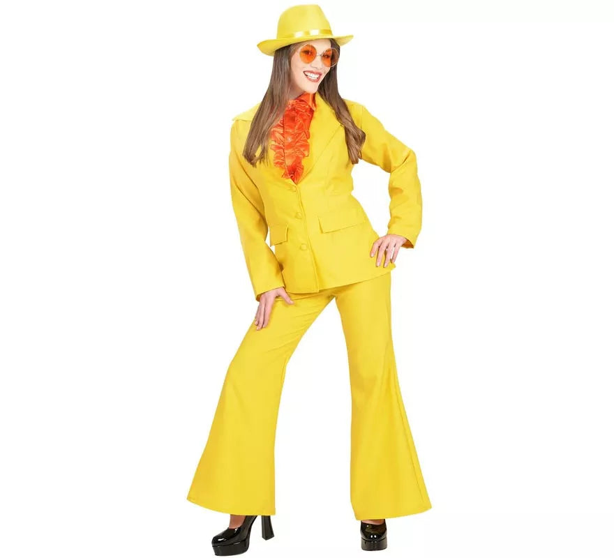 Translation missing: de.Disfraz de Chica Fiesta en traje amarillo para mujer